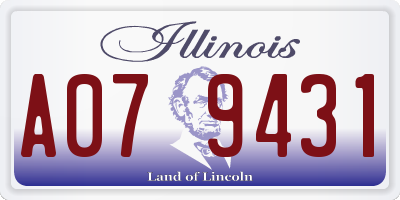 IL license plate A079431