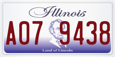 IL license plate A079438
