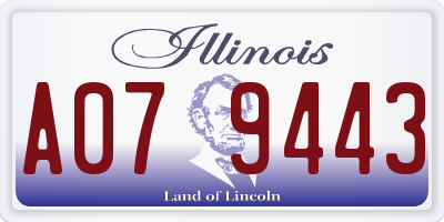 IL license plate A079443