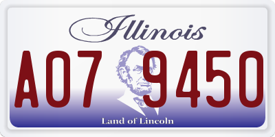 IL license plate A079450
