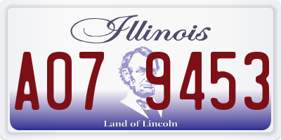 IL license plate A079453
