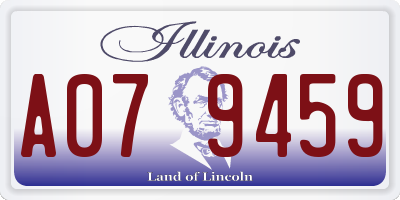 IL license plate A079459