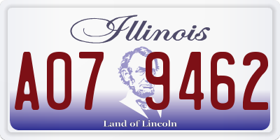 IL license plate A079462