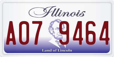 IL license plate A079464