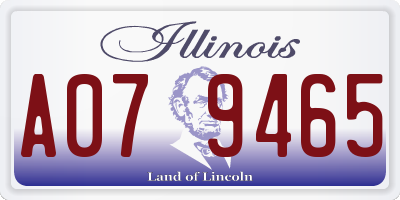 IL license plate A079465