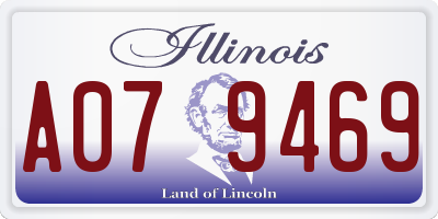 IL license plate A079469