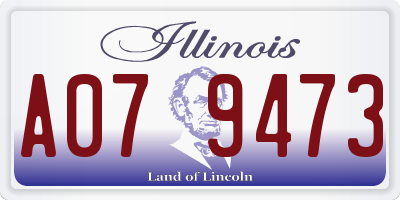 IL license plate A079473
