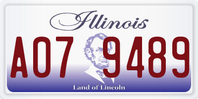 IL license plate A079489