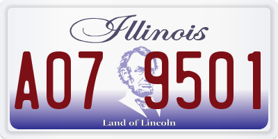 IL license plate A079501