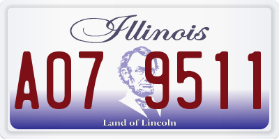 IL license plate A079511