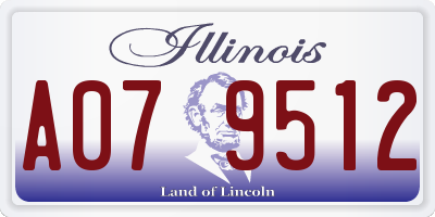 IL license plate A079512