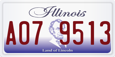 IL license plate A079513