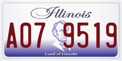 IL license plate A079519