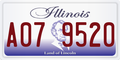 IL license plate A079520