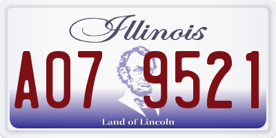 IL license plate A079521