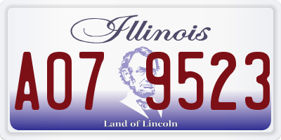 IL license plate A079523