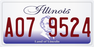 IL license plate A079524
