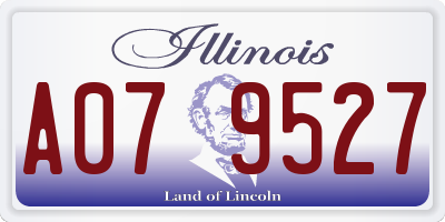IL license plate A079527