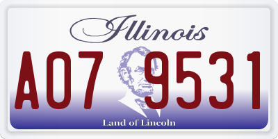 IL license plate A079531