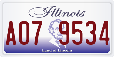 IL license plate A079534