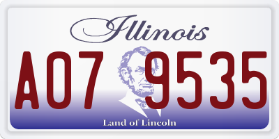 IL license plate A079535