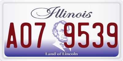 IL license plate A079539