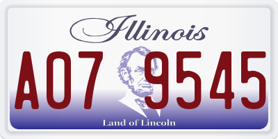 IL license plate A079545