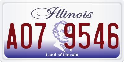 IL license plate A079546