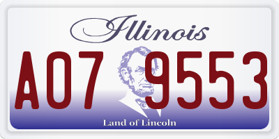 IL license plate A079553