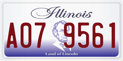 IL license plate A079561