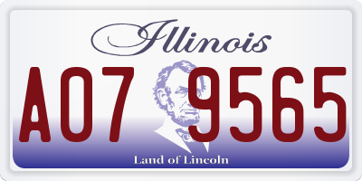 IL license plate A079565
