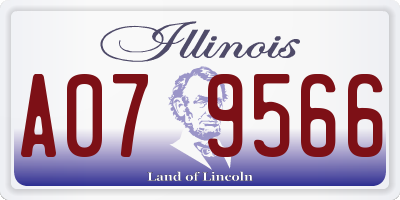 IL license plate A079566