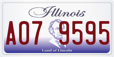 IL license plate A079595