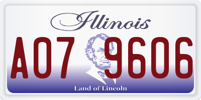 IL license plate A079606