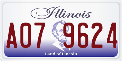 IL license plate A079624