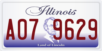 IL license plate A079629