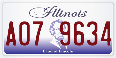 IL license plate A079634