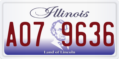 IL license plate A079636