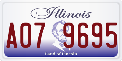 IL license plate A079695