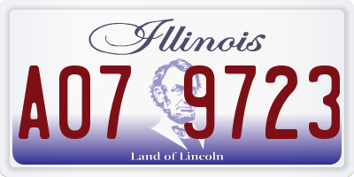 IL license plate A079723