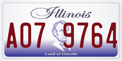IL license plate A079764