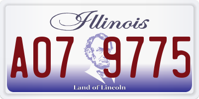 IL license plate A079775