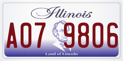 IL license plate A079806
