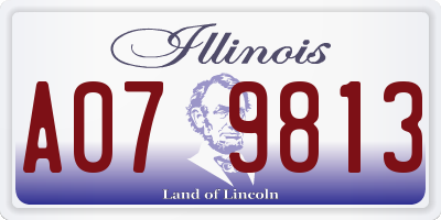 IL license plate A079813
