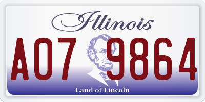 IL license plate A079864