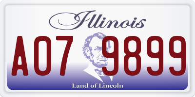 IL license plate A079899