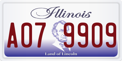 IL license plate A079909