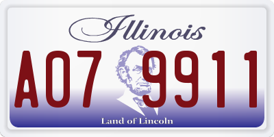 IL license plate A079911