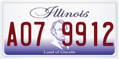 IL license plate A079912