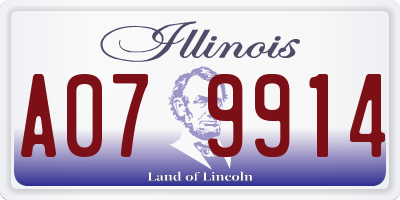 IL license plate A079914